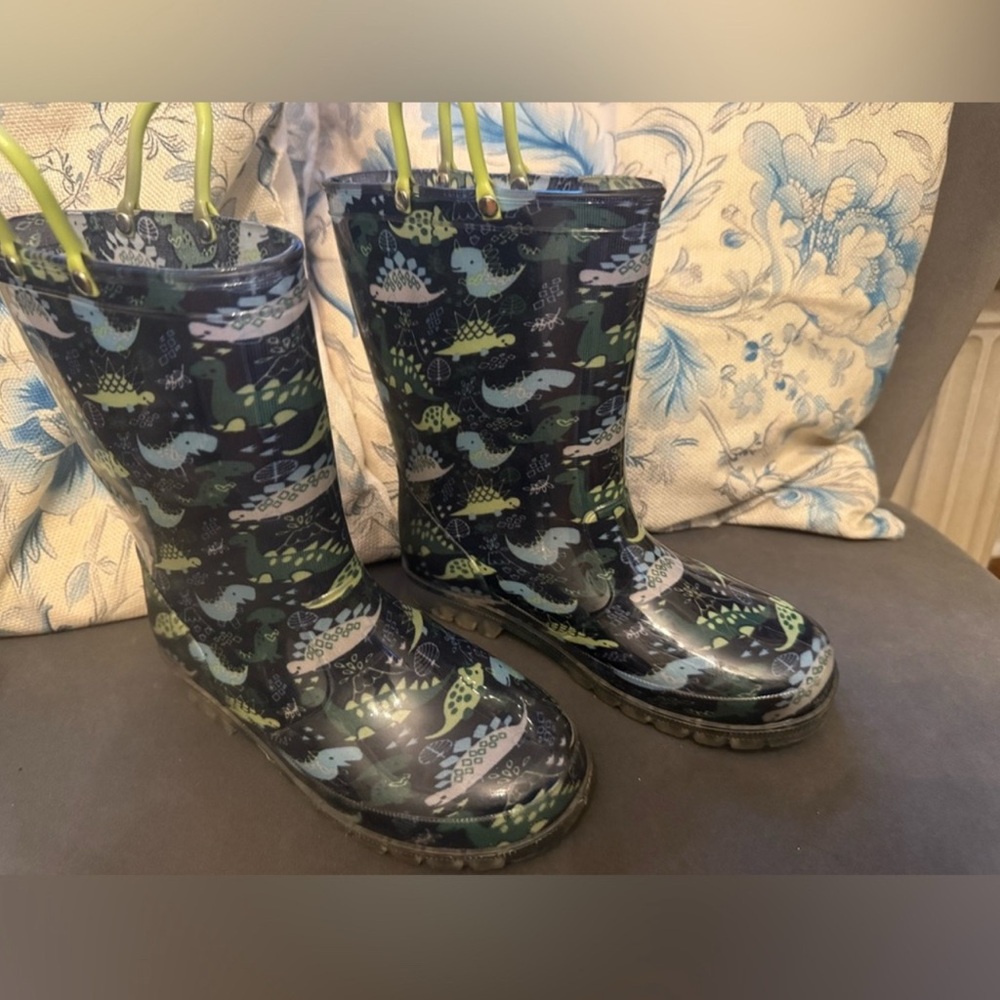 Kids Dinosaur Rain Boots